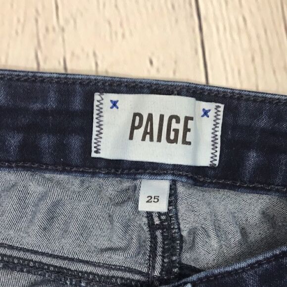 Paige Verdugo Ankle Size 25 dark wash, some signs of stretch GUC - Picture 2 of 5